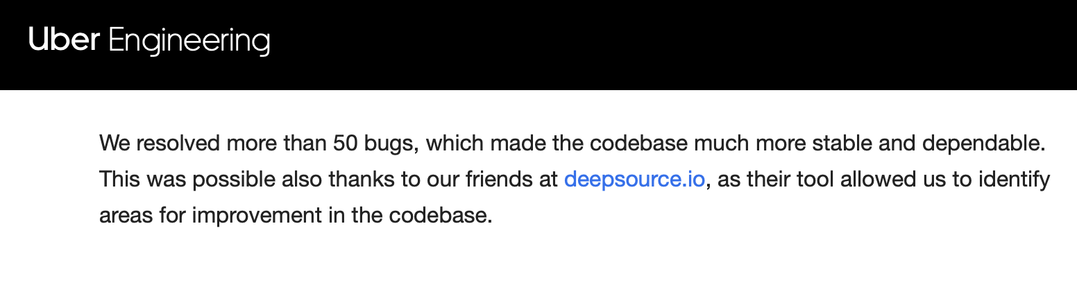 Uber Engineering blog