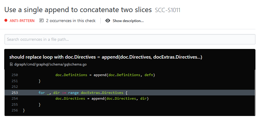 Use a single append to concatenate two slices